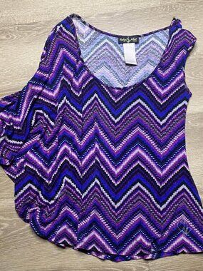 Baby Phat One-Shoulder Chevron Rhinestone Top – Size Small Y2K